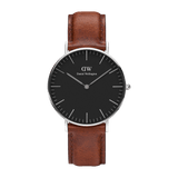  Shop Authentic Daniel Wellington Classic Petite St Mawes Black Dial Brown Leather Strap Watch For Women - DW00100181 - Luxxuri