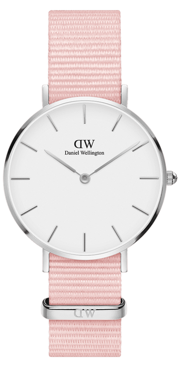  Shop Authentic Daniel Wellington Classic Petite Rosewater White Dial Pink NATO Strap Watch For Women - DW001000318 - Luxxuri