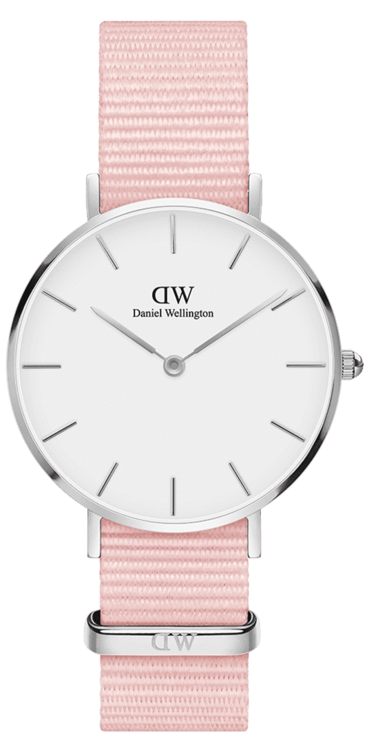  Shop Authentic Daniel Wellington Classic Petite Rosewater White Dial Pink NATO Strap Watch For Women - DW001000318 - Luxxuri