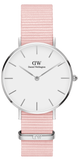  Shop Authentic Daniel Wellington Classic Petite Rosewater White Dial Pink NATO Strap Watch For Women - DW001000318 - Luxxuri