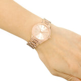  Shop Authentic Michael Kors Slim Runway Rose Gold Dial Rose Gold Steel Strap Watch for Women - MK3513 - Luxxuri