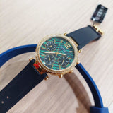  Shop Authentic Guess Solstice Green Dial Black Rubber Strap Watch for Women - GW0113L1 - Luxxuri
