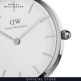  Shop Authentic Daniel Wellington Classic Petite Cornwall White Dial Black Nylon Strap Watch For Women - DW00100252 - Luxxuri