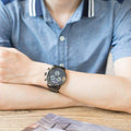  Shop Authentic Calvin Klein City Chronograph Grey Dial Black Leather Strap Watch for Men - K2G177C3 - Luxxuri