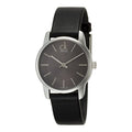  Shop Authentic Calvin Klein City Black Dial Black Leather Strap Watch For Women - K2G23107 - Luxxuri