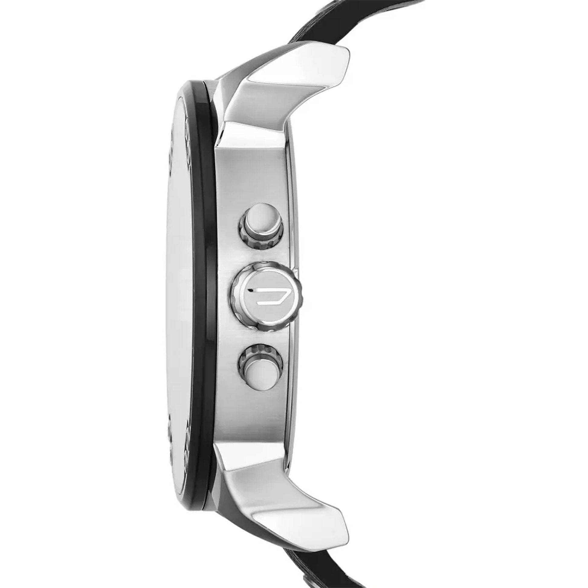  Shop Authentic Diesel Mr Daddy Black Dial Black Leather Strap Watch For Men - DZ7313 - Luxxuri