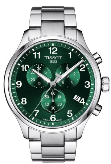  Shop Authentic Tissot Chrono XL Classic Green Dial Silver Steel Strap Watch for Men - T116.617.11.091.00 - Luxxuri