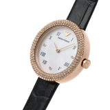  Shop Authentic Emporio Armani Rosa Quartz Mother Of Pearl White Dial Black Leather Strap Watch For Women - AR11356 - Luxxuri