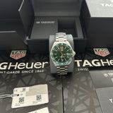  Shop Authentic Tag Heuer Formula 1 Quartz Green Dial Silver Steel Strap Watch for Men - WAZ1017.BA0842 - Luxxuri