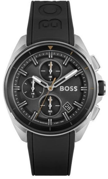  Shop Authentic Hugo Boss Volane Grey Dial Black Silicone Strap Watch for Men - 1513953 - Luxxuri