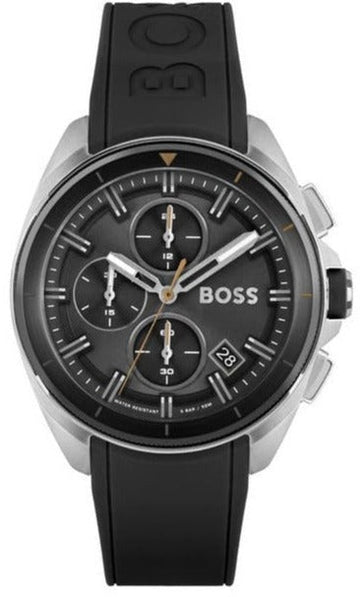  Shop Authentic Hugo Boss Volane Grey Dial Black Silicone Strap Watch for Men - 1513953 - Luxxuri