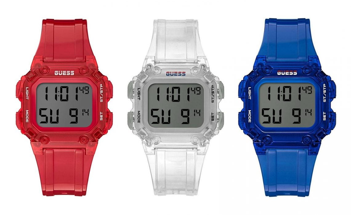  Shop Authentic Guess Stealth Blue Dial Blue Rubber Strap Watch for Men - GW0270G3 - Luxxuri