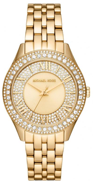  Shop Authentic Michael Kors Harlowe Three-Hand Quartz Gold Dial Gold Steel Strap Watch For Women - MK4709 - Luxxuri