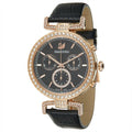  Shop Authentic Swarovski Era Journey Chronograph Black Dial Black Leather Strap Watch for Women - 5295320 - Luxxuri