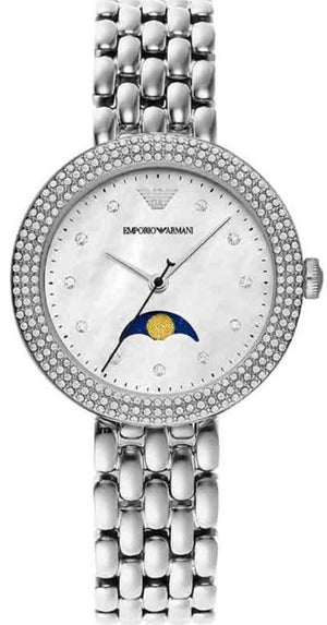  Shop Authentic Emporio Armani Rosa Quartz Mother of Pearl Dial Silver Steel Strap Watch For Women - AR11461 - Luxxuri