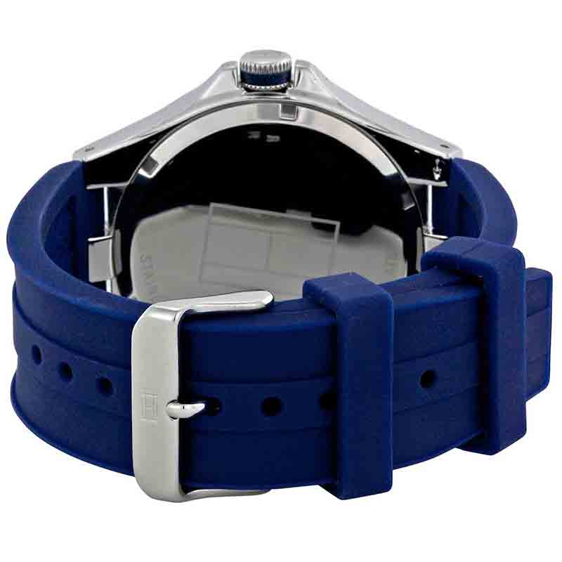  Shop Authentic Tommy Hilfiger Drew Black Dial Black Rubber Strap Watch for Men - 1791062 - Luxxuri