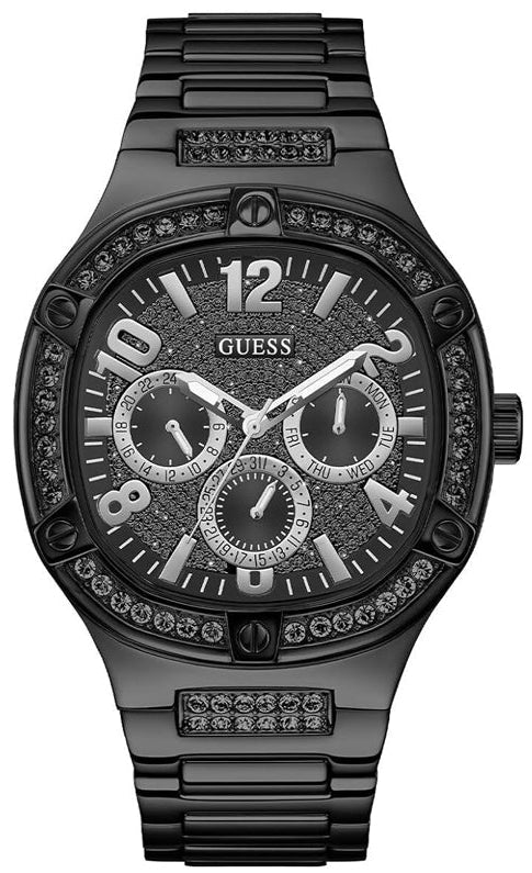  Shop Authentic Guess Duke Glitz Crystals Black Dial Black Steel Strap Watch For Men - GW0576G3 - Luxxuri