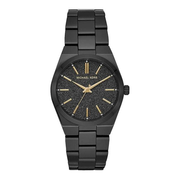  Shop Authentic Michael Kors Channing Quartz Black Dial Black Steel Strap Watch For Women - MK6625 - Luxxuri