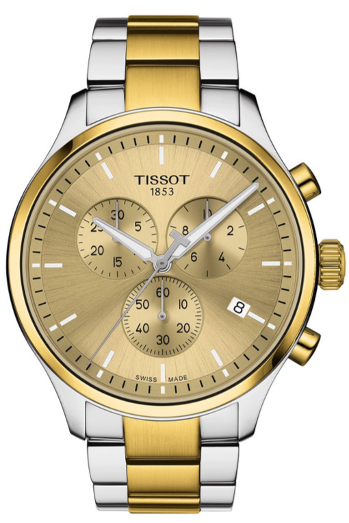  Shop Authentic Tissot T Sport Chrono XL Classic Gold Dial Two Tone Steel Strap Watch for Men - T116.617.22.021.00 - Luxxuri