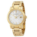 Shop Authentic Burberry The City Silver Dial Gold Steel Strap Unisex Watch - BU9003 - Luxxuri