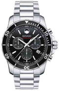 Shop Authentic Movado Series 800 Chronograph Black Dial Silver Steel Strap Watch For Men - 2600142 - Luxxuri