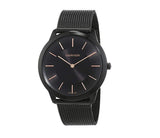  Shop Authentic Calvin Klein Minimal Black Dial Black Mesh Bracelet Watch for Men - K3M21421 - Luxxuri