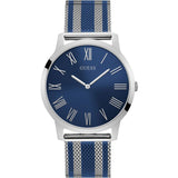  Shop Authentic Guess Richmond Blue Dial Two Tone Mesh Bracelet Watch for Men - W1179G1 - Luxxuri