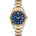  Shop Authentic Versace Hellenyium GMT Blue Dial Two Tone Steel Strap Watch for Men - V11060017 - Luxxuri