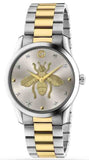  Shop Authentic Gucci G Timeless Silver Dial Two Tone Steel Strap Watch For Women - YA126599 - Luxxuri