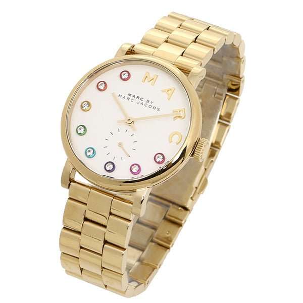  Shop Authentic Marc Jacobs Baker White Dial Gold Steel Strap Watch for Women - MBM3440 - Luxxuri