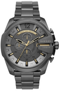 Shop Authentic Diesel Mega Chief Chronograph Grey Dial Grey Steel Strap Watch For Men - DZ4466 - Luxxuri