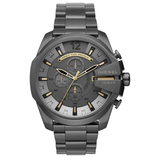  Shop Authentic Diesel Mega Chief Chronograph Grey Dial Grey Steel Strap Watch For Men - DZ4466 - Luxxuri