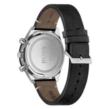  Shop Authentic Hugo Boss Chronograph Black Dial Black Leather Strap Watch for Men - 1513864 - Luxxuri