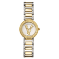  Shop Authentic Versace Virtus Quartz White Dial Two Tone Steel Strap Watch For Women - VET300721 - Luxxuri