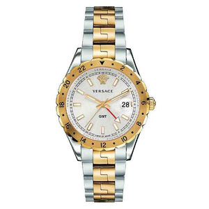  Shop Authentic Versace Hellenyium GMT Silver Dial Two Tone Steel Strap Watch for Men - V11030015 - Luxxuri