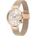  Shop Authentic Hugo Boss Flawless White Dial Gold Mesh Bracelet Watch for Women - 1502553 - Luxxuri