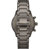  Shop Authentic Emporio Armani Mario Chronograph White Dial Black Steel Strap Watch For Men - AR11471 - Luxxuri