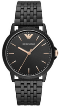  Shop Authentic Emporio Armani Interchangeable Black Dial Black Steel Strap Watch For Men - AR80021 - Luxxuri