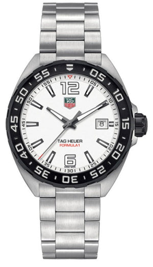  Shop Authentic Tag Heuer Formula 1 White Dial Watch for Men - WAZ1111.BA0875 - Luxxuri