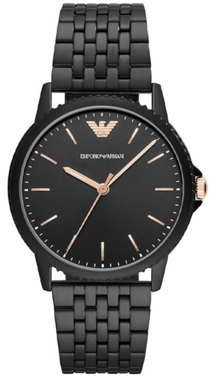  Shop Authentic Emporio Armani Interchangeable Black Dial Black Steel Strap Watch For Men - AR80021 - Luxxuri