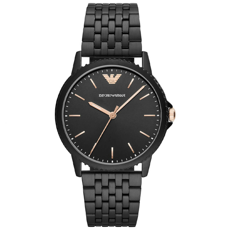  Shop Authentic Emporio Armani Interchangeable Black Dial Black Steel Strap Watch For Men - AR80021 - Luxxuri