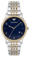  Shop Authentic Emporio Armani Classic Quartz Blue Dial Two Tone Steel Strap Watch For Men - AR1868 - Luxxuri