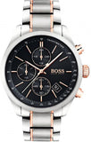  Shop Authentic Hugo Boss Grand Prix Black Dial Two Tone Steel Strap Watch for Men - 1513473 - Luxxuri