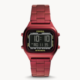  Shop Authentic Fossil Retro Analog-Digital Black Dial Red Steel Strap Watch for Men - FS5897 - Luxxuri
