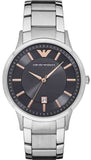 Shop Authentic Emporio Armani Renato Quartz Black Dial Silver Steel Strap Watch For Men - AR11179 - Luxxuri