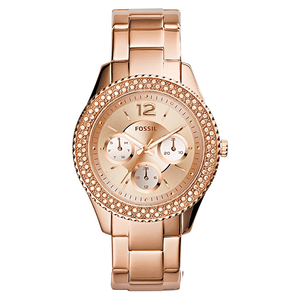  Shop Authentic Fossil Stella Rose Gold Dial Rose Gold Steel Strap Watch for Women - ES3590 - Luxxuri