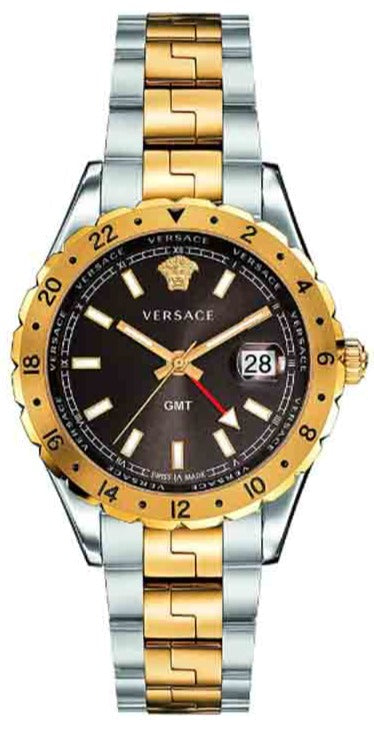  Shop Authentic Versace Hellenyium Quartz Brown Dial Two Tone Steel Strap Watch For Men - V11040015 - Luxxuri