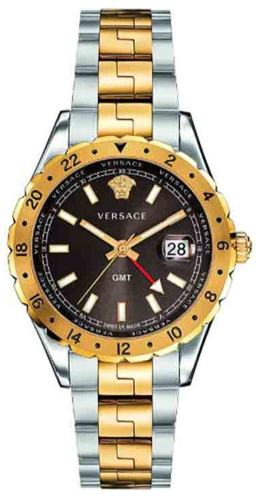  Shop Authentic Versace Hellenyium Quartz Brown Dial Two Tone Steel Strap Watch For Men - V11040015 - Luxxuri