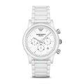  Shop Authentic Emporio Armani Luigi Chronograph Ceramic White Dial White Ceramic Strap Watch For Men - AR1499 - Luxxuri