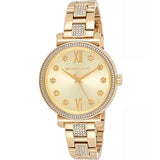  Shop Authentic Michael Kors Sofie Quartz Gold Dial Gold Steel Strap Watch For Women - MK3881 - Luxxuri